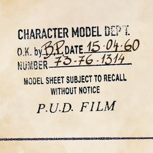 Character Model Department stamp Pud Film - Curio & Co. 