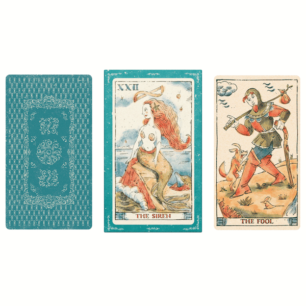 Tarot of Musterberg 79 cards deck - telescope box turnaround