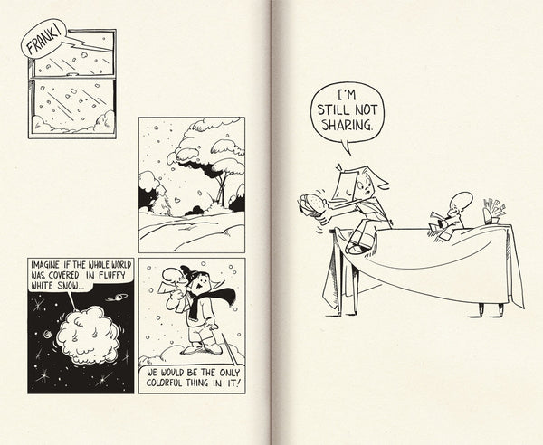 Comic strip sample page spread - 2013 Ringer Publishing Paperbacks