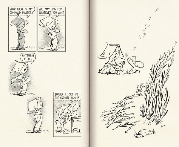 Comic strip sample page spread - 2013 Ringer Publishing Paperbacks