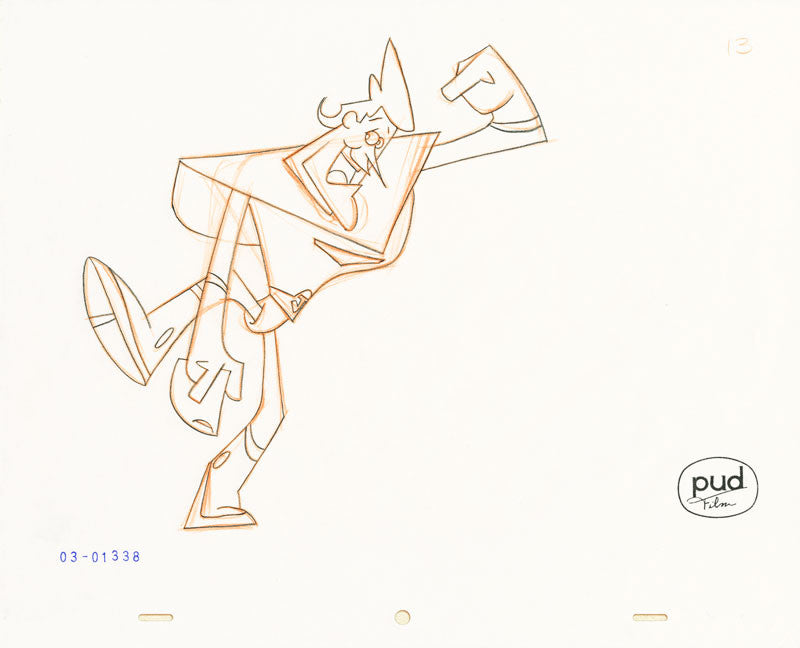  Jim Dewicky - animation production drawing - Jax shows off