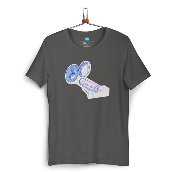 Unisex Staple T-shirt asphalt gray front - Gadabout Time Machine Battery Replacement 1.21 Gigawatts