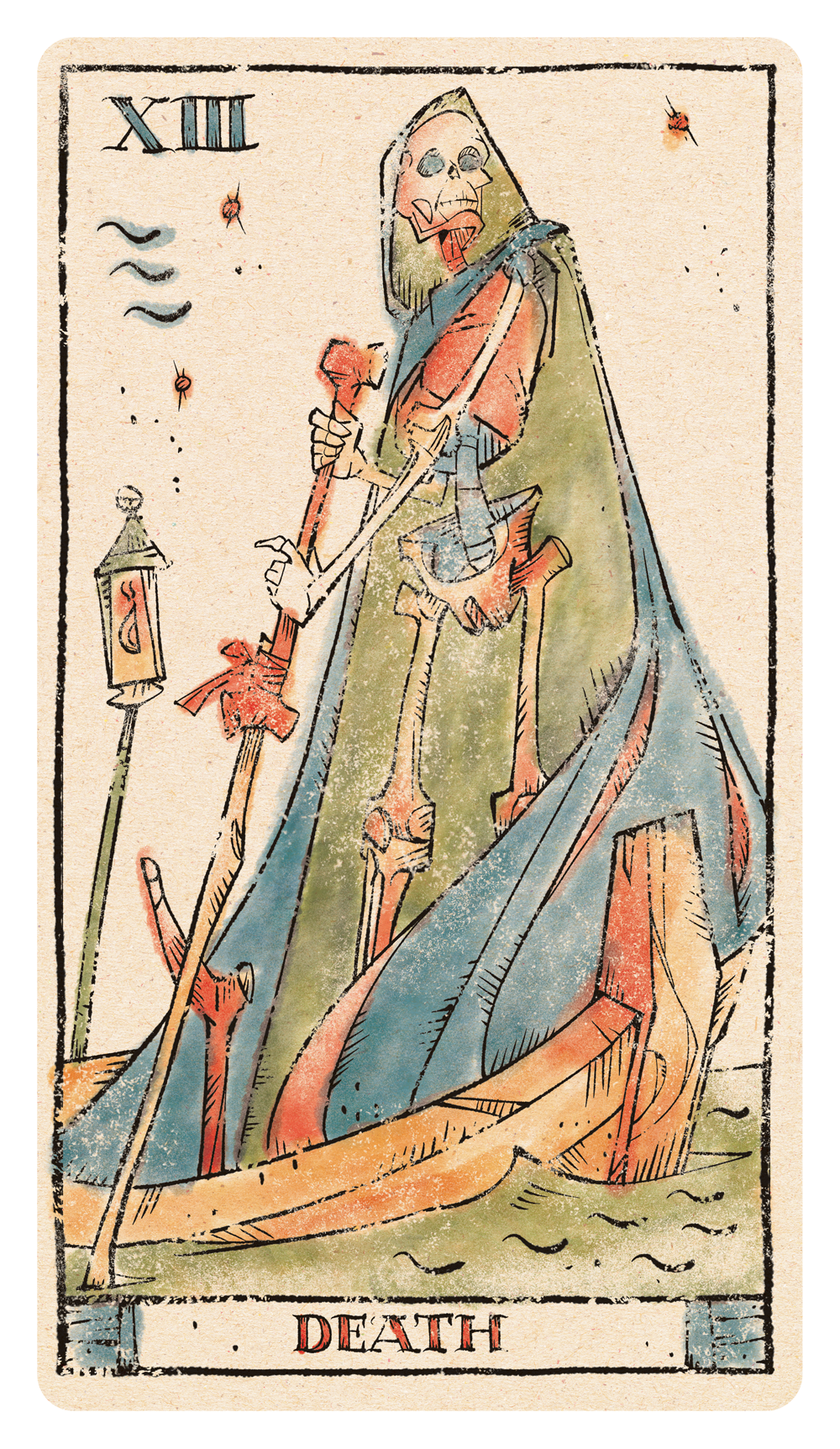 Tarot of Musterberg Major Arcana Death Card XIII - Lucky 13