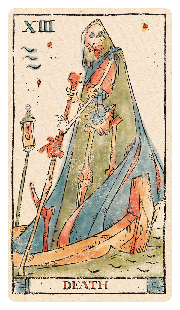 Tarot of Musterberg Major Arcana Death Card XIII - Lucky 13