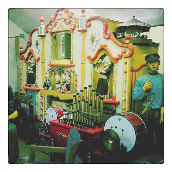 Curio & Co. looks at vintage fairground organ music boxes. Photograph. Curio and Co. www.curioandco.com