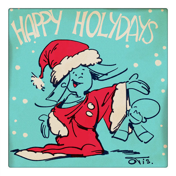 Curio & Co. sends holiday wishes thanks to a vintage Christmas card by Frank and His Friend artist and creator Clarence 'Otis' Dooley. Curio and Co. www.curioandco.com