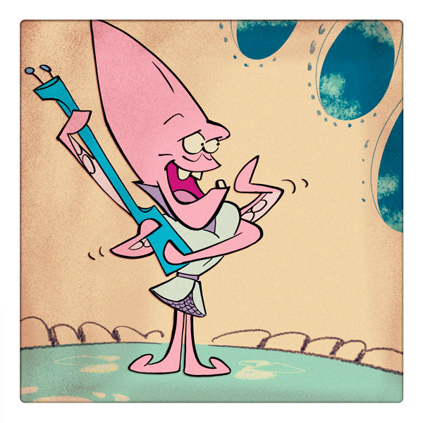 Curio & Co. looks at how classic bad guys from the animated TV show Spaceman Jax and the Galactic Adventures would manage in today's selfie society. A Mantagon bad guy alien is ready to take over in this still from the classic 1960s animated TV show