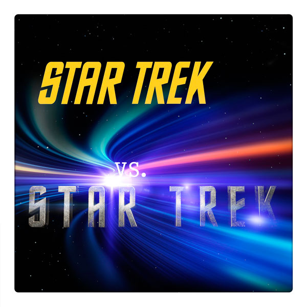 Curio & Co. looks at the role of vengeance and acts of revenge in the Star Trek universe. Graphic comparing the logo of the new Star Trek reboot with the logo of the original series, from Curio and Co. www.curioandco.com.