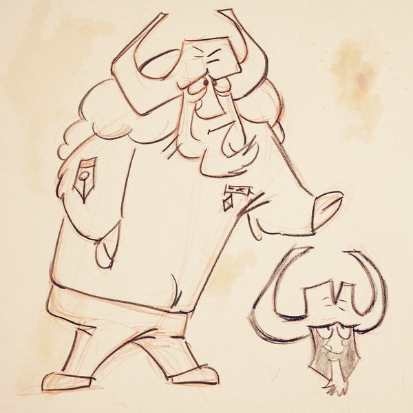 Curio & Co. presents Original production drawings for Brigadier Buffalo from Philip La Carta