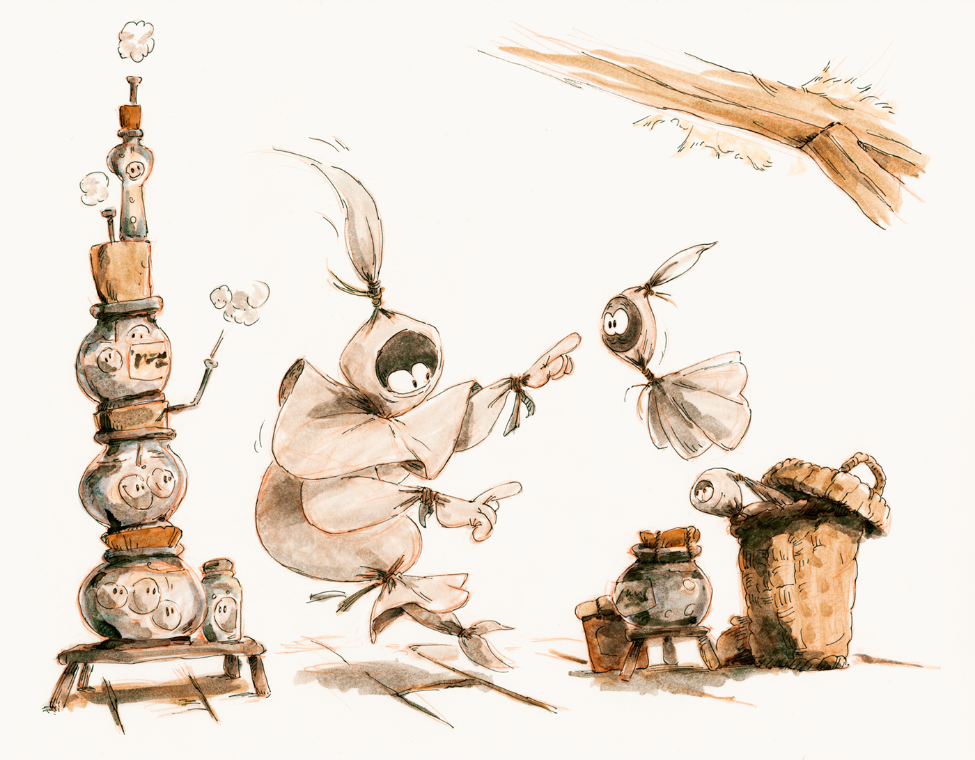 Ghosts on Laundry Day