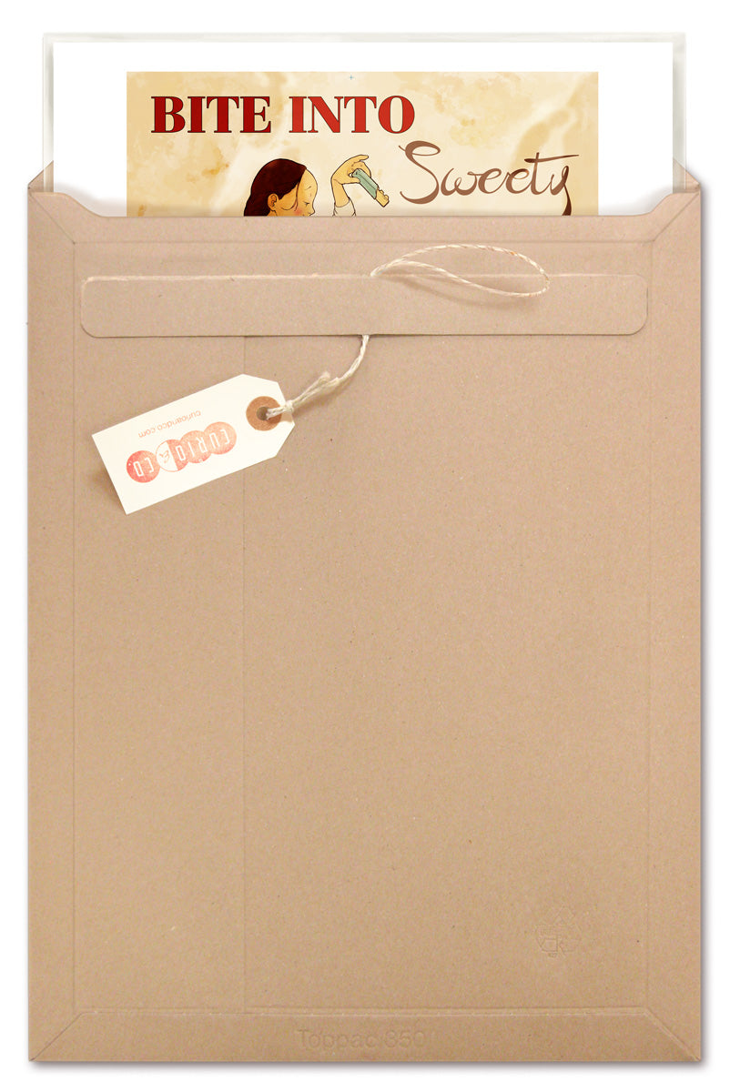 Illustrated vintage poster ad with young girls teasing young boy with Sweety chocolate bar (circa 1920's) - in packaging