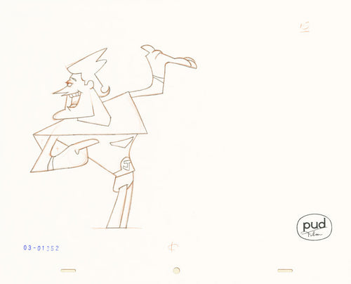  Jim Dewicky - animation production drawing - Jax shows things