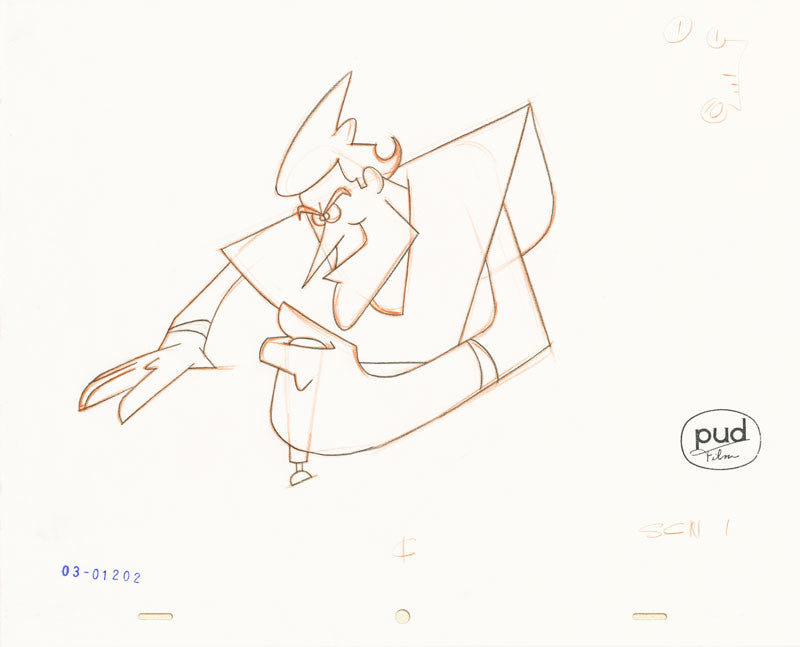  Jim Dewicky - animation production drawing - Jax pilots his ship