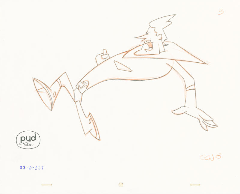 Jim Dewicky - animation production drawing - Jax runs