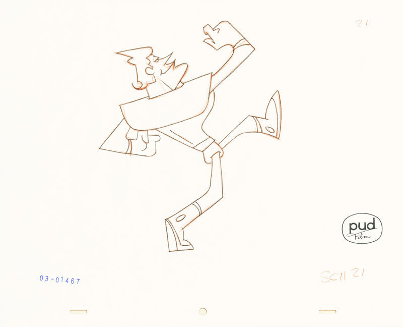  Jim Dewicky - animation production drawing - Jax walks