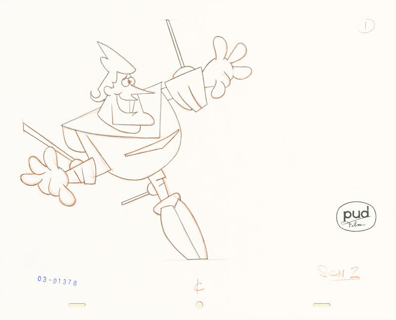  Jim Dewicky - animation production drawing - Jax in robot death lock