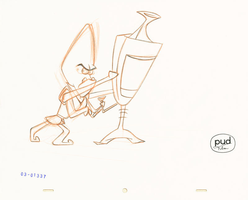  Jim Dewicky - animation production drawing - mantagon and canon