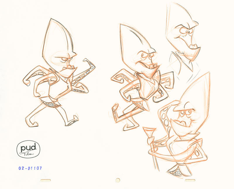  Jim Dewicky - production drawing - various mantagon poses