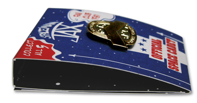 pin with bronze finish in package 